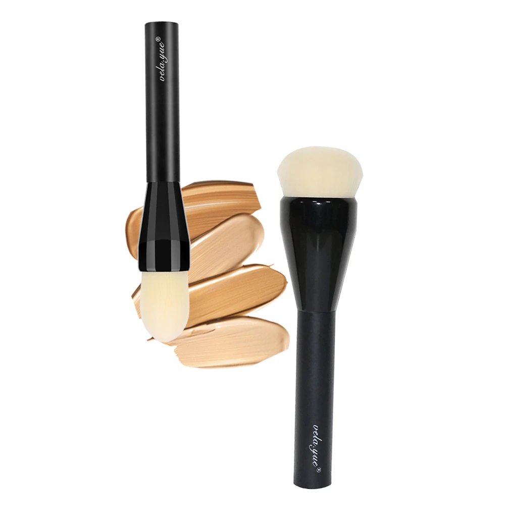 

vela.yue Professional Foundation Brush Face Liquid Mineral Powder Cream Crease Base Sheer to Full Coverage Makeup Brush