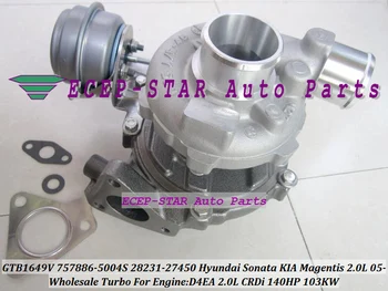 

GTB1649V 757886-5004S 757886 28231-27450 Turbo Turbocharger For HYUNDAI Sonata;For KIA Magentis;OPTIMA 2.0L CRDi 05- D4EA 140HP