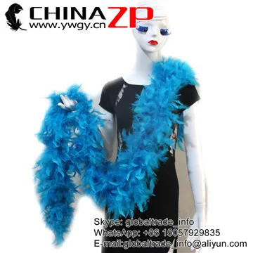 Сделано в CHINAZP Фабрика 10 ярдов/партия 80 г окрашенный Бирюзовый боа из перьев Chandelle для DIY украшения - Цвет: Turquoise