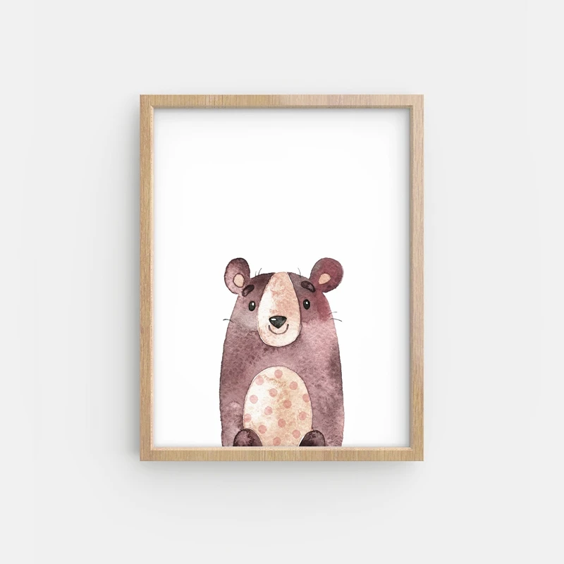 cute animals canvas art prints