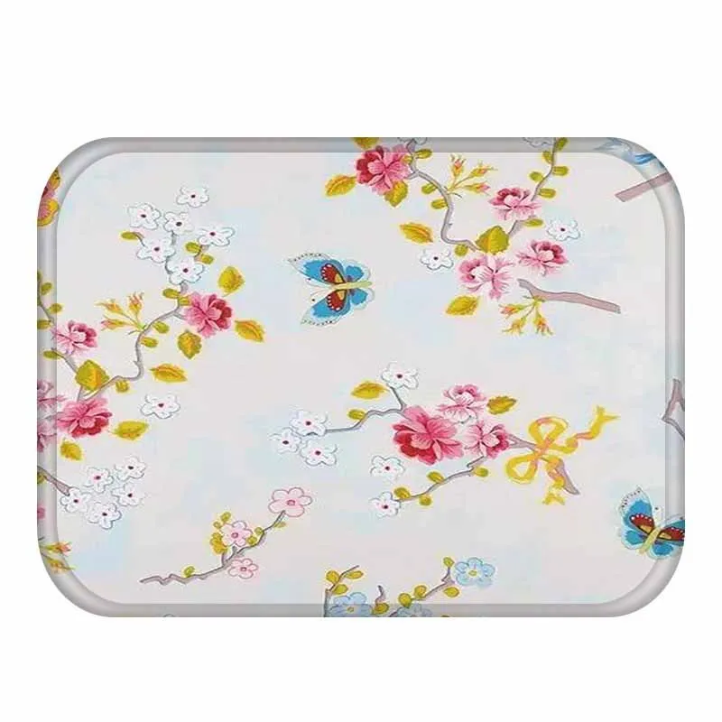 Vintage Entrance Area Anti Slip Rug Pad Waterproof Anti-Slip Doormat Printed Carpet For Kitchen Bathroom Tapete MatS Chris Brown