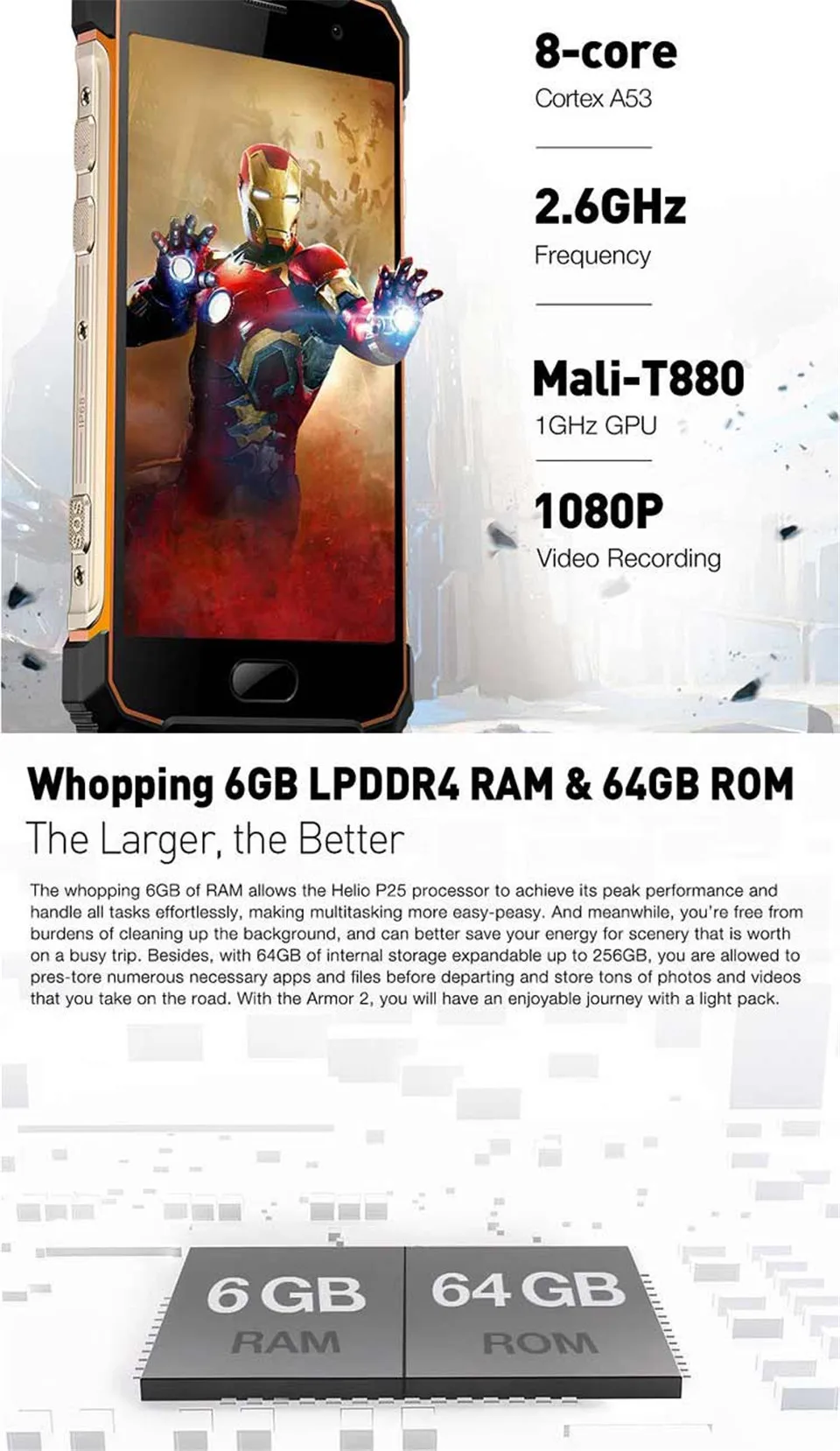ULEFONE ARMOR 2 6GB RAM 64GB ROM (10)
