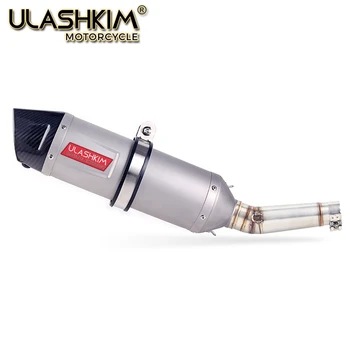 

Motorcycle Full System Exhaust Muffler Escape middle Link Pipe Slip-on FOR HONDA NC700 NC750 NC750X 2012 to 2017