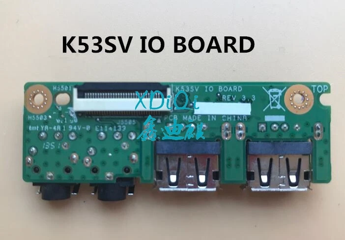 USB плата с аудиоразъемом для ASUS K53 K53SV K53SD A53S X53S K53S P53S IO доска