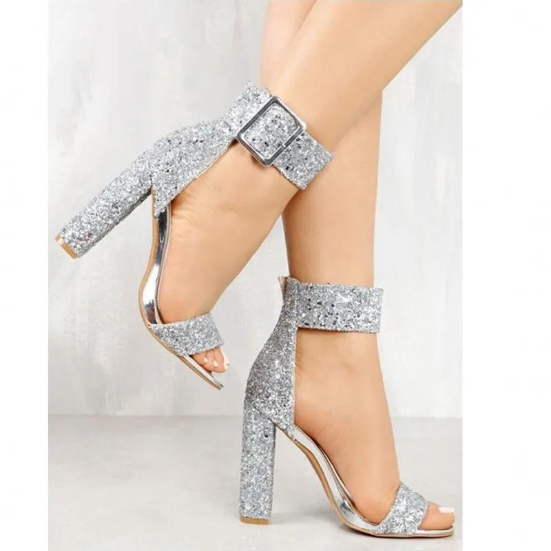 open toe diamond heels