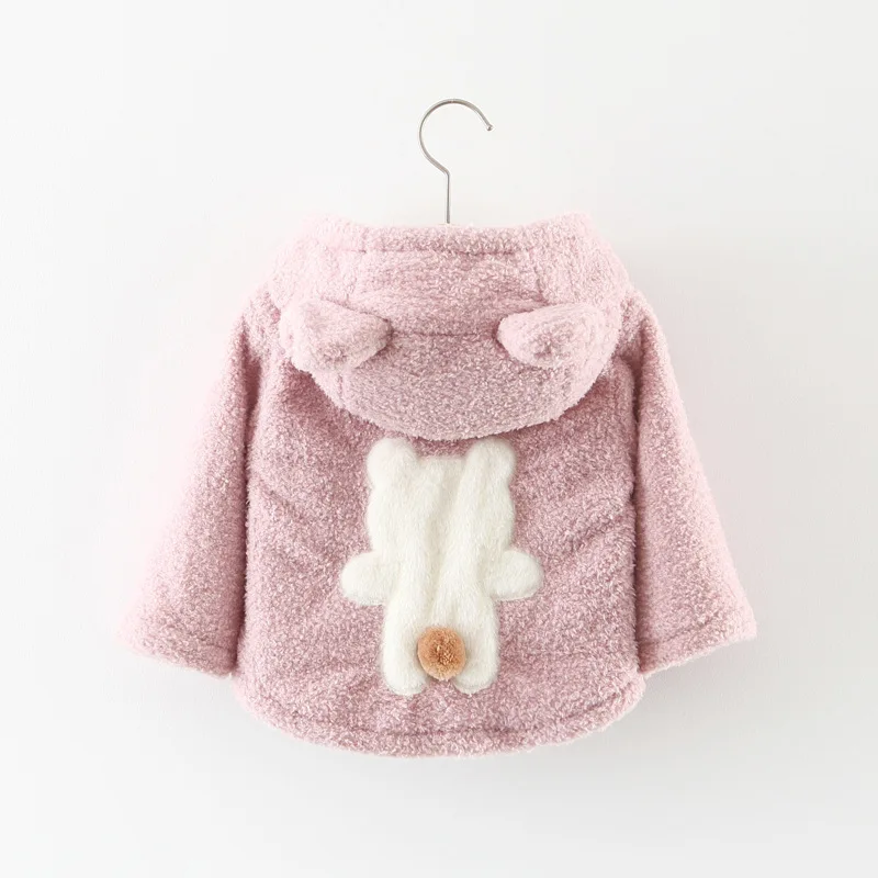 

Bao Baoqiu Winter New Korean Girls Cartoon Plus Velvet Coat Thickness Jacket