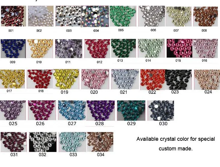 crystal color chart