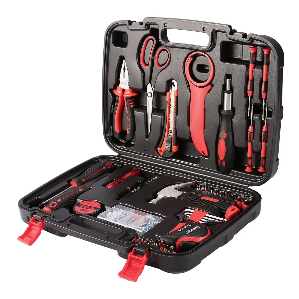 

81 PCS Household Home General Tools Set Combination Accessory Set Tools Box Hand Tool Boxes for Family Home Use Tool Kit
