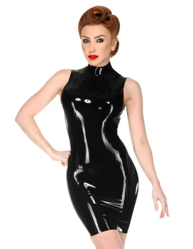 

New Arrival Wet Look Rubber Latex Fancy Dress Latex Catwomen Skirts With Long Gloves&Tight Stockings