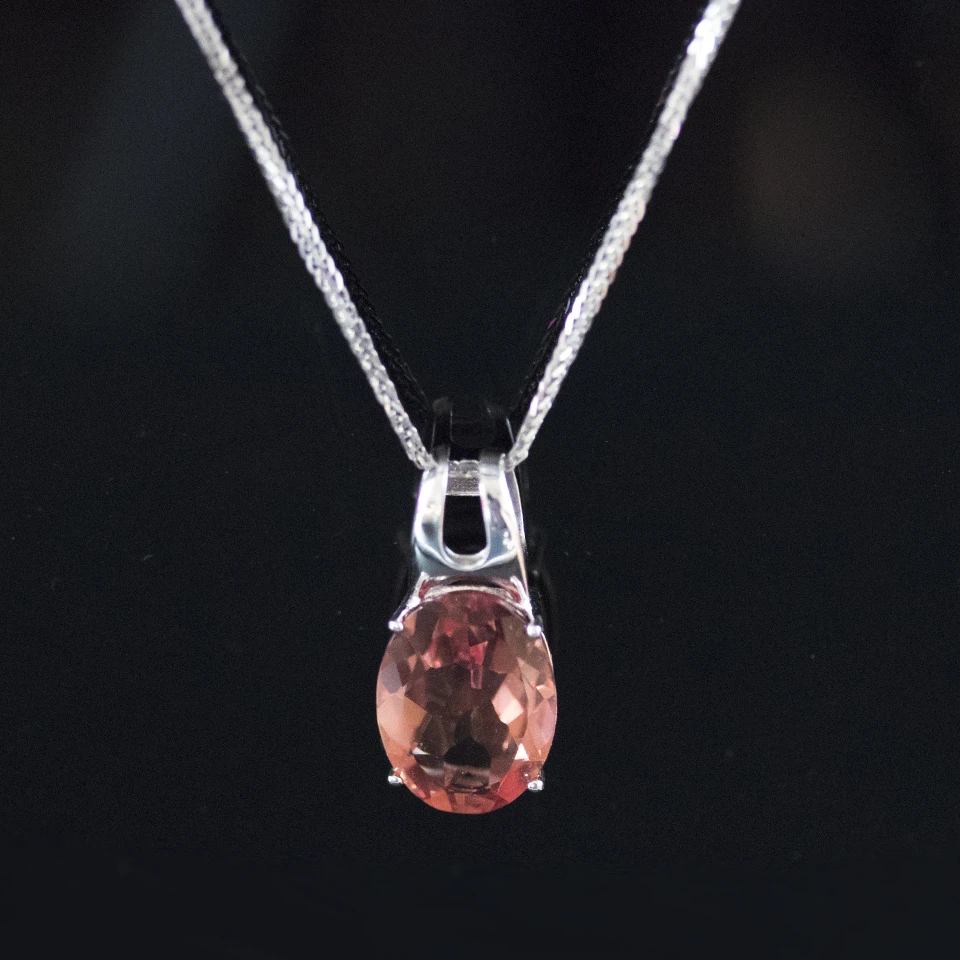 Bolai Овальный 16*12 мм Zultanit Подлинный экземпляр ожерелья с кулоном из стерлингового серебра 925 пробы изменение цвета диаспора драгоценный камень сультанит для женщин подарок