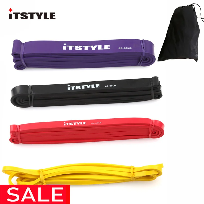 

ITSTYLE Resistance Bands 41" 4 level Crossfit Strength latex Loop Power Expander Hanging workout Rubber Pull Up Band
