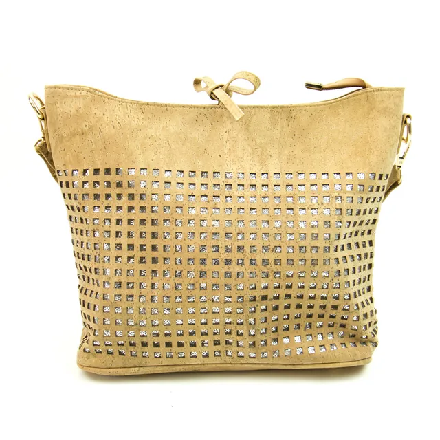 Natural Cork Fabric Bags Women Body Cross Vegan Handbag Natural Cork Fabric Bags Women Body Cross Vegan Handbag With Sequins Bag 259