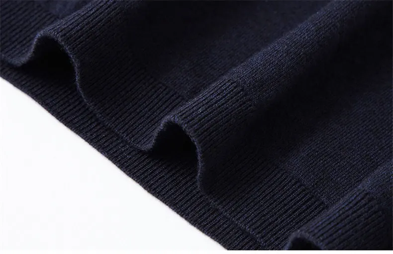 2019 New Golf Polo Men Long Sleeve Patchwork Pattern High Quality Cotton Knit Polo Sweater Male Luxury Smart Casual Plus Size 08