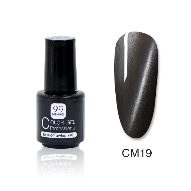 MSHING99 Гель-лак для ногтей с эффектом «кошачий глаз» леди лак гель лак для ногтей магнит Гибридный магнитный лак 48 цветов 3D УФ-лампа для рисования Гель-лака - Цвет: CM19