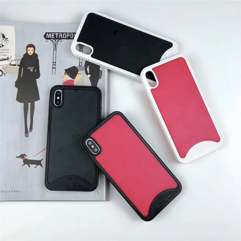 

French Brand Monogram luxury Logo Red Sneakers Bottom Phone cover For iPhone 6 s 7 8 Plus case For iPhone XS X XR XSMAX fundas