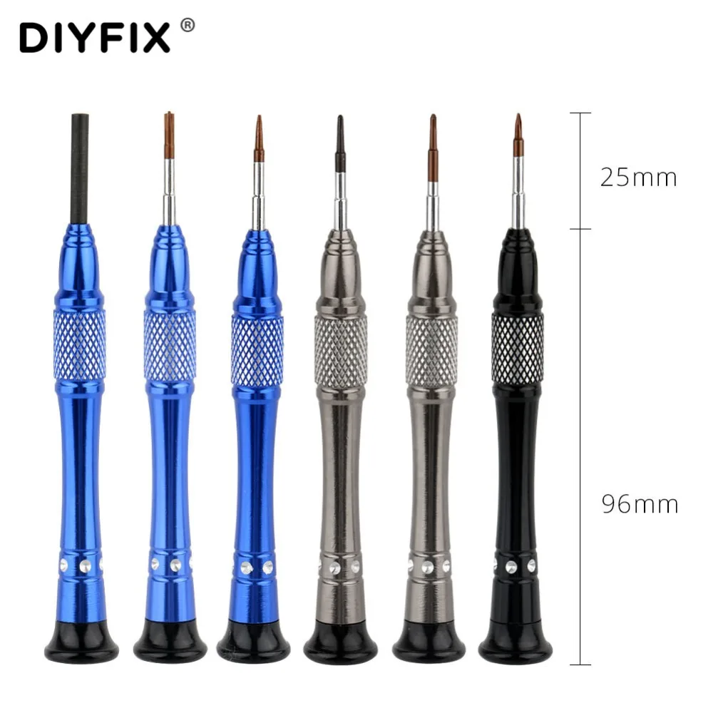 Набор прецизионных магнитных отверток DIYFIX 6 в 1 для iPhone 7 7Plus с Y образным