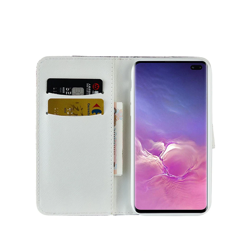 Лазерный порошок бумажник флип чехол для samsung Galaxy S10 5G S10E S9 S8 плюс J3 J5 Pro J330 J530 A320 A520 A750 блестящий чехол