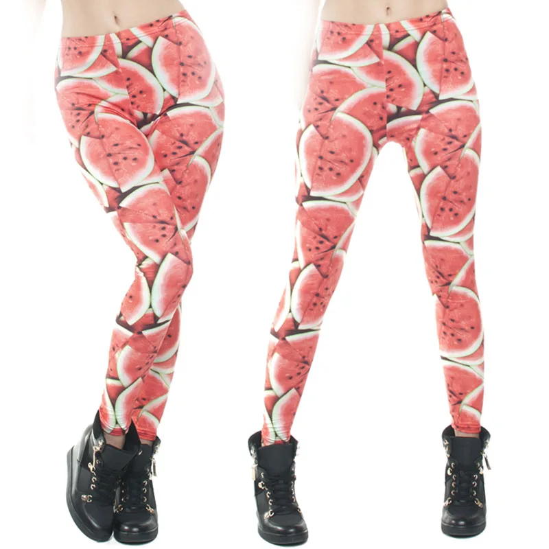 Watermelon Leggings Women Female Funny Adventure Time Stretch Pants