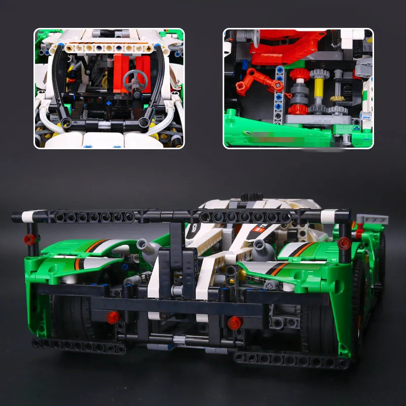 IN STOCK LEPIN 20003 Technic Series The 24 hours Race Car Building Assembling Blocks Bricks 1280 pcs Toys Compatible with 42039 lepin 20003 technic series the 24 hours race car building assembled blocks bricks enlighten toy 42039