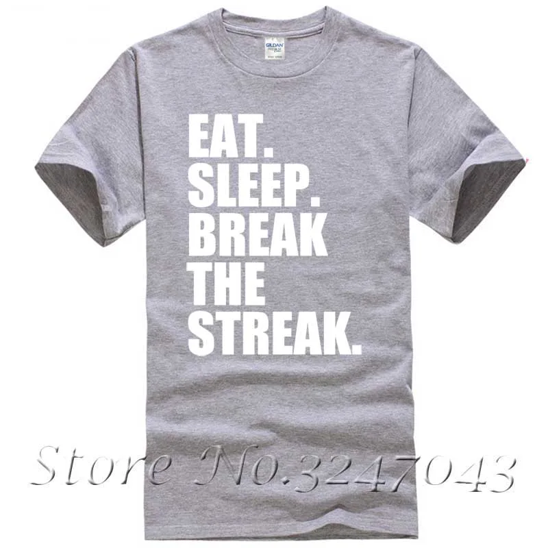 أكل. النوم. كسر الإنتصارات. المصارعة رجل t-shirt بارد الصيف تيز