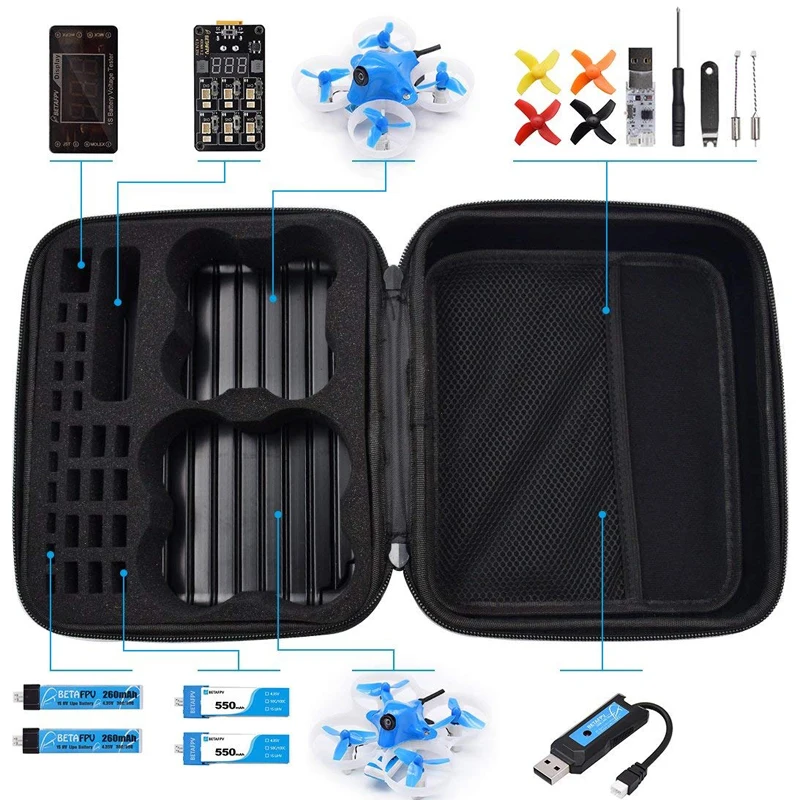 BETAFPV Micro Whoop Drone Storage обновленный Жесткий Чехол для 65 мм 75 FPV Kit|Детали и аксессуары| |