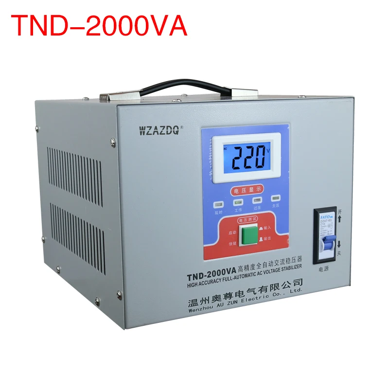 Tnd2kva Digital Display 2000w Computer 220v Refrigerator Voltage