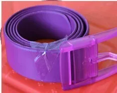 Candy Type Fashion Men And Women Lovers General Belt Silica Gel Belt Plastic Belt Defence Allergy Environmental Protection Belt mens fashion belts Belts