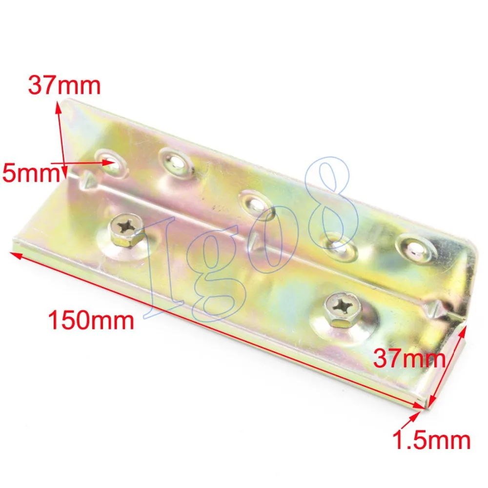 Buy 4pcs 6inch Bed Hinge Connector Brass Tone