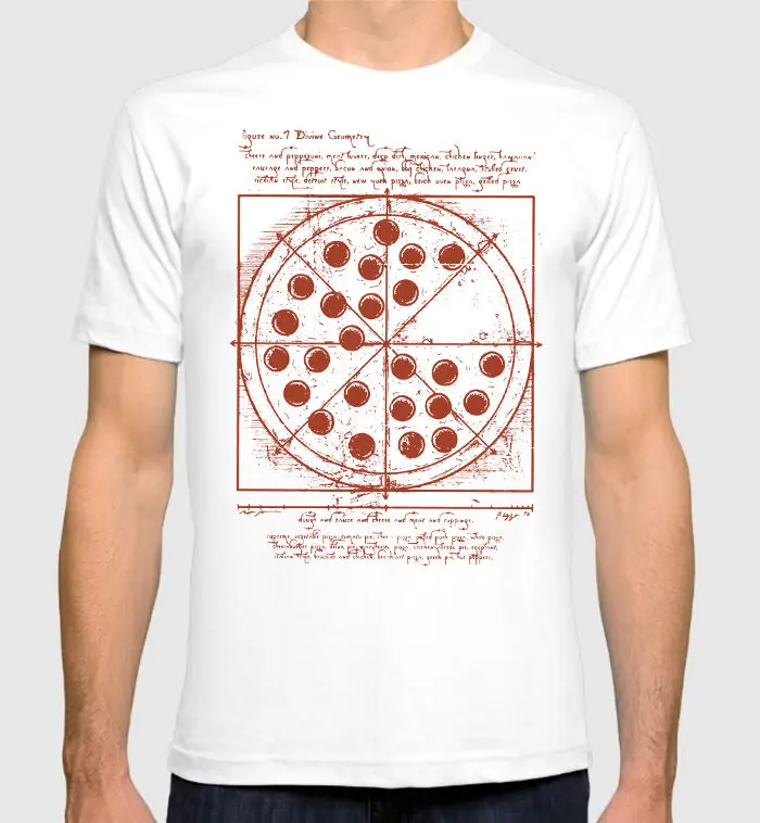 

Spider Man Vitruvian Pizza T Shirt Tom Holland Homecoming Men'S Women'S Tee 100% Cotton Shirts