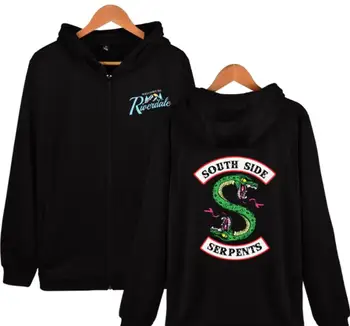 

Southside Riverdale Serpents Jackets Hoodies Women Zipper Sweatshirt Cotton Pocket Girl Fans Streetwear Drop Shipping