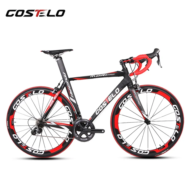 Cheap 2016 costelo MORI complete carbon road bicycle bicicletta completa carbon road bike11 speed 6 Groupset,with 50mm carbon wheels