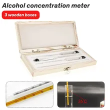 Alcoholmeter метр Алкоголь вино концентрация прибор для измерения алкоголя инструмент Ареометр тестер 3 шт./компл