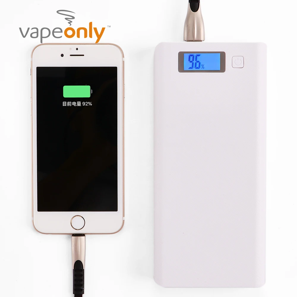 Vapeonly 18650 power Bank чехол для аккумулятора зарядное устройство для телефона портативное ЖК-внешнее 18650 зарядное устройство 2 порта умное зарядное устройство