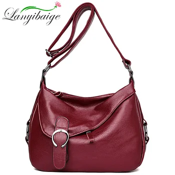 

High Quality Female Leather Shoulder Bag Sac A Main Bolsa Feminina 2019 Crossbody Bags For Women Messenger Bag Designer Handbags