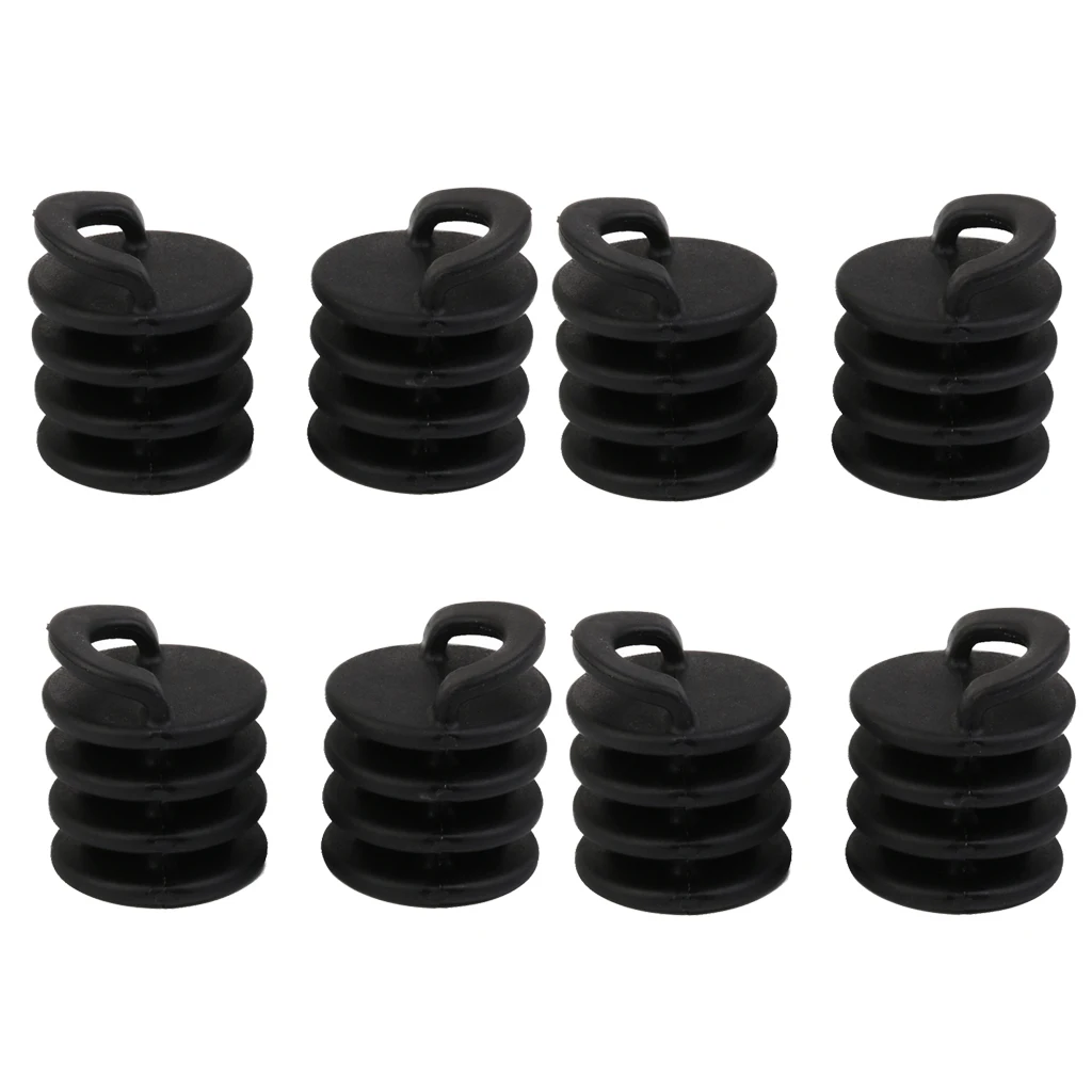 8pcs Kayak Marine Boat Scupper Stopper Bungs Drain Holes Plugs Accessory S for Inflatable Fishing Boat Yacht Stopper Replacement