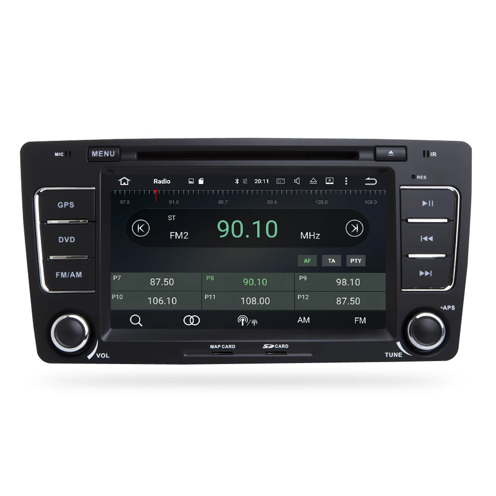 Excellent Android 9.0 car DVD Radio Multimedia Player  For SKODA/Octavia 2009-2013  Audio GPS Video Stereo Navigation Headunit 5