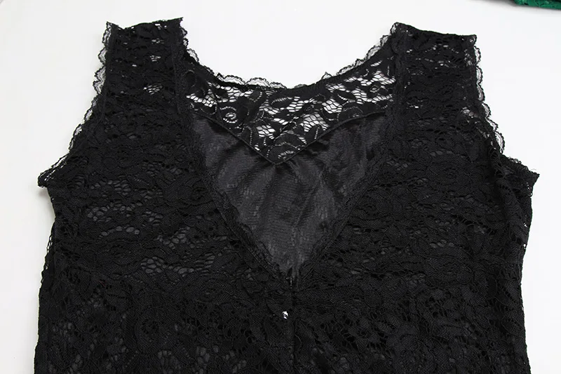 Kostlich Summer Women Long Dress 2017 UK Green Elegant Prom Fashion Casual Ladies Maxi Clothes Evening Party O-Neck Lace Dresses (69)