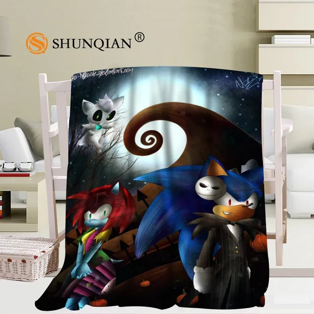 Sonic The Hedgehog Blanket Soft DIY Sofa Bed Throw Blanket Kid Adult