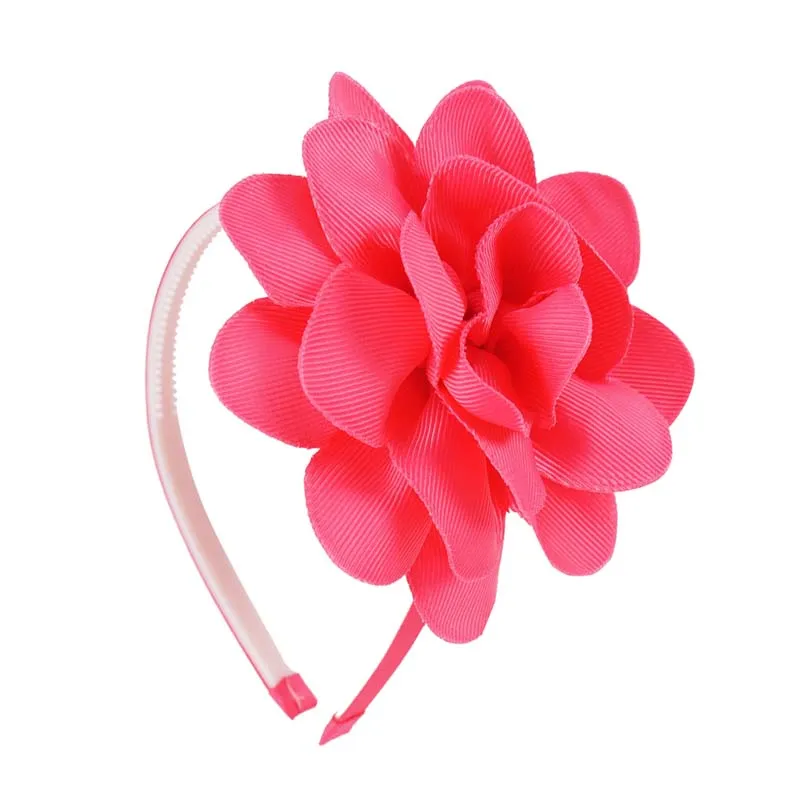 Ободок для волос ручной работы с большими цветами девочек|bow headband|grosgrain bowheadbands with