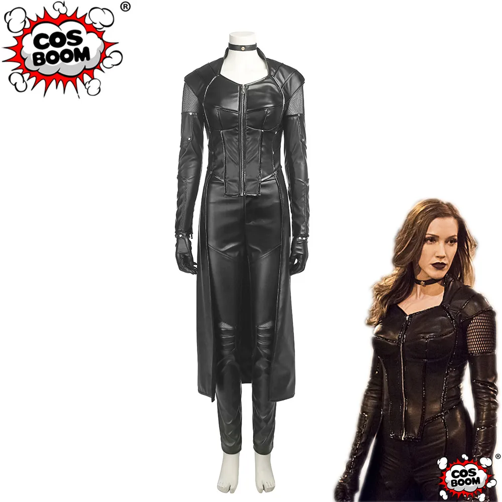 Cosboom Tv Series Arrow Season 5 Black Siren Costume Custom Made Black