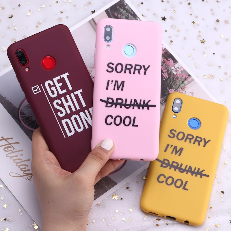 Силиконовый чехол для Huawei Honor Mate 10 20 Nova P20 P30 P Smart Just Do More Funny Memes Candy | Мобильные