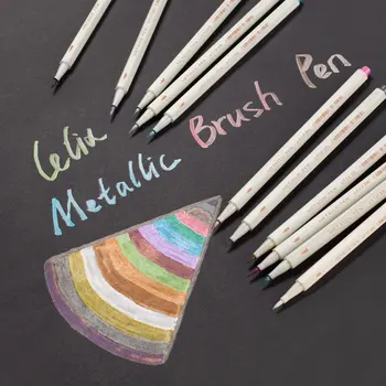 

15 Colors Metallic Brush Markers Pens