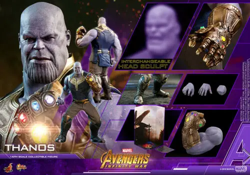 Top IN STOCK Hot Toys MMS479 Avengers 3 Infinity War Thanos 41.5cm 1/6 Action Figure 1