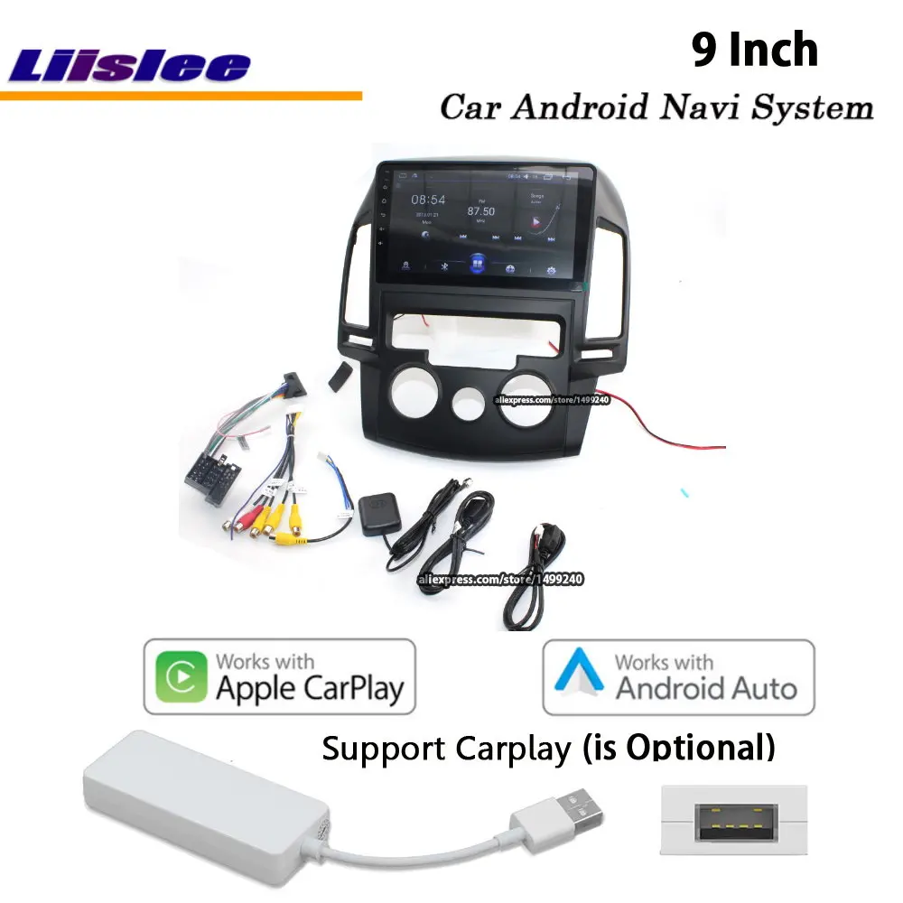 Liislee автомобильный Android для hyundai i30/Elantra Touring 2007~ 2011 стерео радио Carplay gps навигационная карта навигационная система Мультимедиа - Цвет: Machine add carplay