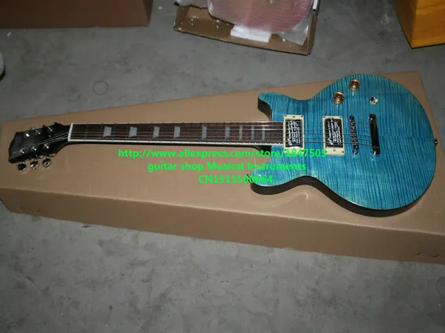 Best price at $275 Cheap Chinese guitar custom shop guitar custom Electric Guitars Blue guitar Free Shipping