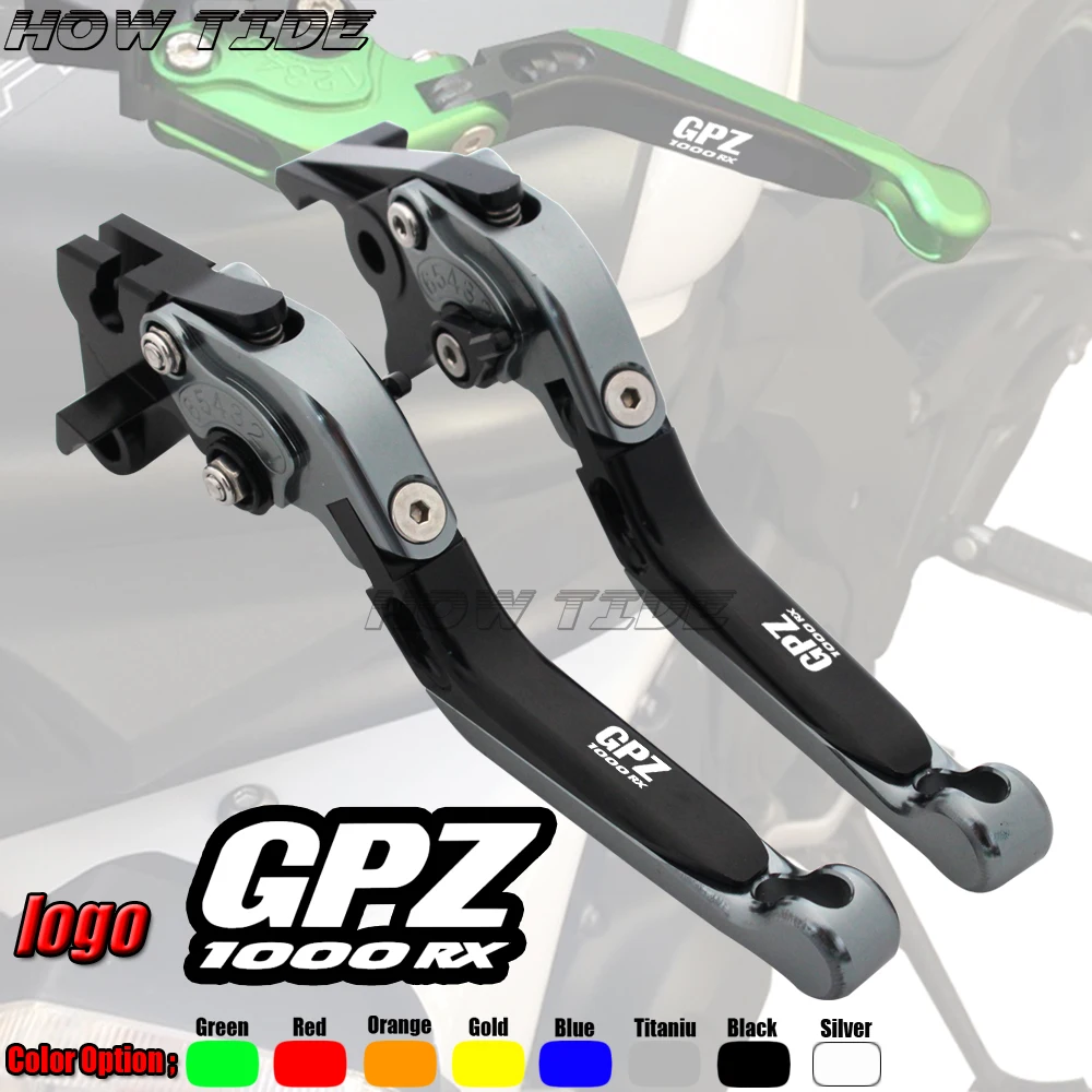 Логотип(GPZ1000RX) для Kawasaki gpz 1000RX GPZ1000RX 1995-1998 CNC регулируемый складной выдвижной Мотоцикл тормозные рычаги сцепления
