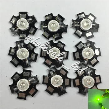 

10pcs/lot 3W High Power led Chartreuse 560NM-565NM led Lamp with 20mm base
