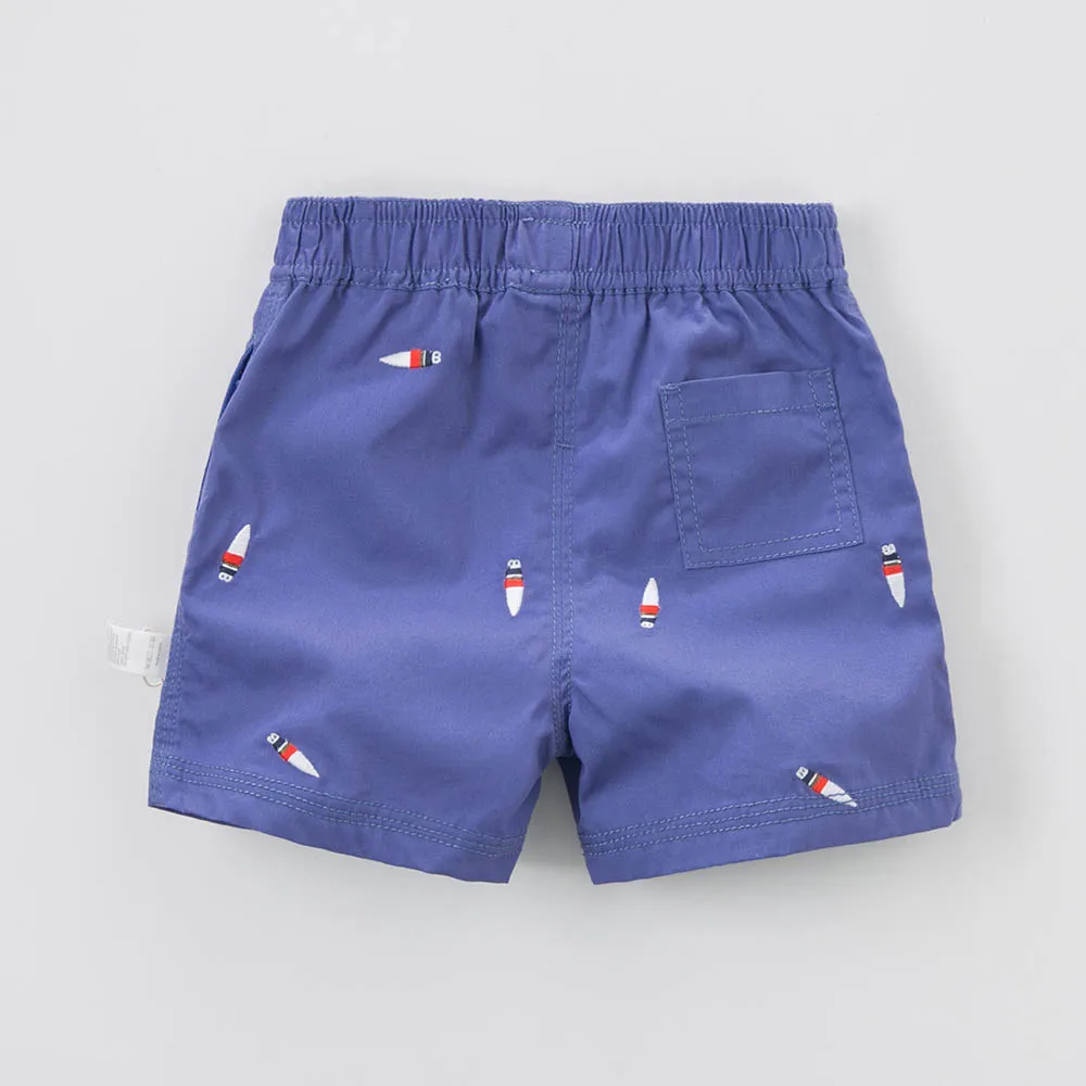 Db4603 Dave Bella/летние шорты для мальчиков брюки для младенцев Одежда для малышей Мальчики Хлопок Синий Штаны детские летние шорты
