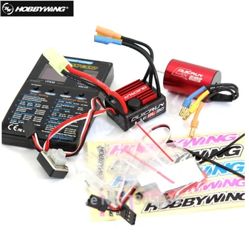 

Original Hobbywing QuicRun-WP-16BL30 Sensorless Brushless 30A ESC + motor kv4500 + PROGRAM CARD for 1/16 1/18 car