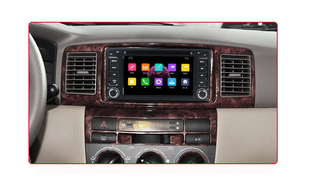 Clearance NaviFly 2 din Car Radio DVD Player gps navigation for Toyota Hilux VIOS Camry Corolla Prado RAV4 Prado car Audio Stereo 2